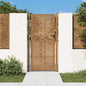 JUNG Vida Gartentor 100x175 cm Cortenstahl Quadratisches Design