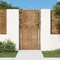 JUNG Vida Gartentor 100x200 cm Cortenstahl Quadratisches Design
