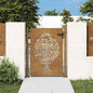 JUNG Vida Gartentor 100x125 cm Cortenstahl Baumdesign
