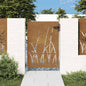 JUNG Vida Gartentor 85x125 cm Cortenstahl Gras-Design