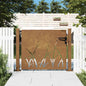 JUNG Vida Gartentor 100x75 cm Cortenstahl Gras-Design