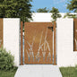 JUNG Vida Gartentor 100x150 cm Cortenstahl Gras-Design