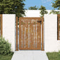 JUNG Vida Gartentor 100x125 cm Cortenstahl Bambus-Design