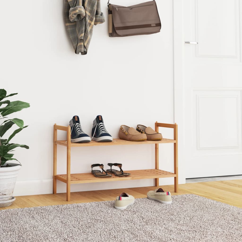 JUNG Vida Schuhregal 69x27x41 cm Massivholz Nussbaum