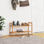 JUNG Vida Schuhregal 69x27x41 cm Massivholz Nussbaum