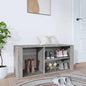 JUNG Vida Schuhregal Grau Sonoma 100x35x45 cm Holzwerkstoff