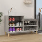 JUNG Vida Schuhregal Betongrau 102x36x60 cm Holzwerkstoff