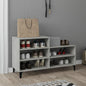 JUNG Vida Schuhregal Betongrau 102x36x60 cm Holzwerkstoff