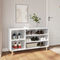 JUNG Vida Schuhregal Hochglanz-Weiß 102x36x60 cm Holzwerkstoff