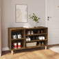 JUNG Vida Schuhregal Räuchereiche 102x36x60 cm Holzwerkstoff