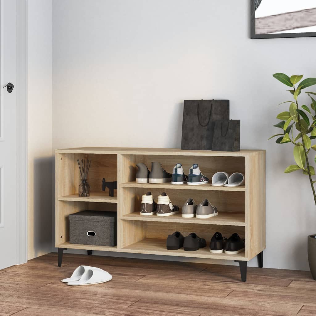 JUNG Vida Schuhregal Sonoma-Eiche 102x36x60 cm Holzwerkstoff