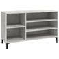 JUNG Vida Schuhregal Betongrau 102x36x60 cm Holzwerkstoff