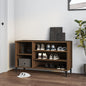 JUNG Vida Schuhregal Braun Eichen-Optik 102x36x60 cm Holzwerkstoff