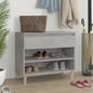 JUNG Vida Schuhregal Betongrau 70x36x60 cm Holzwerkstoff
