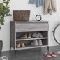 JUNG Vida Schuhregal Grau Sonoma 70x36x60 cm Holzwerkstoff