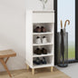 JUNG Vida Schuhschrank Hochglanz-Weiß 40x36x105 cm Holzwerkstoff