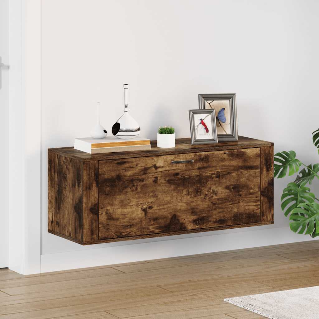 JUNG Vida Wand-Schuhschrank Räuchereiche 100x35x38 cm Holzwerkstoff