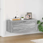JUNG Vida Wand-Schuhschrank Grau Sonoma 100x35x38 cm Holzwerkstoff