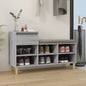 JUNG Vida Schuhregal Grau Sonoma 102x36x60 cm Holzwerkstoff