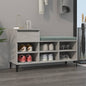 JUNG Vida Schuhregal Betongrau 102x36x60 cm Holzwerkstoff