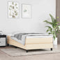 JUNG Vida Boxspringbettgestell Creme 80x200 cm Stoff
