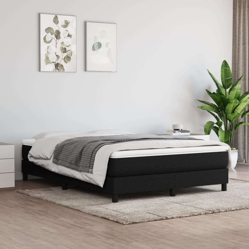 JUNG Vida Boxspringbettgestell Schwarz 140x190 cm Stoff