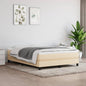 JUNG Vida Boxspringbettgestell Creme 140x200 cm Stoff