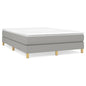 JUNG Vida Boxspringbettgestell Hellgrau 140x200 cm Stoff