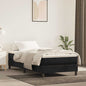 JUNG Vida Boxspringbettgestell Schwarz 80x200 cm Samt