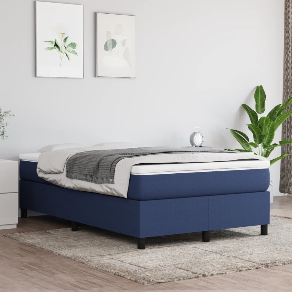 JUNG Vida Boxspringbettgestell Blau 120x200 cm Stoff