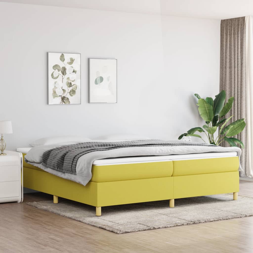JUNG Vida Boxspringbettgestell Grün 200x200 cm Stoff