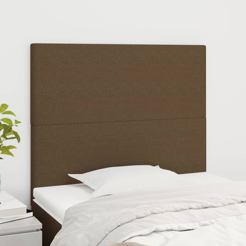 JUNG Vida Kopfteil Dunkelbraun 80x5x118/128 cm Stoff