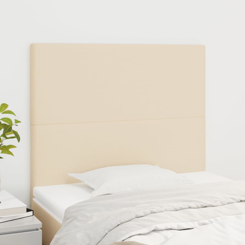 JUNG Vida Kopfteil Creme 90x5x118/128 cm Stoff