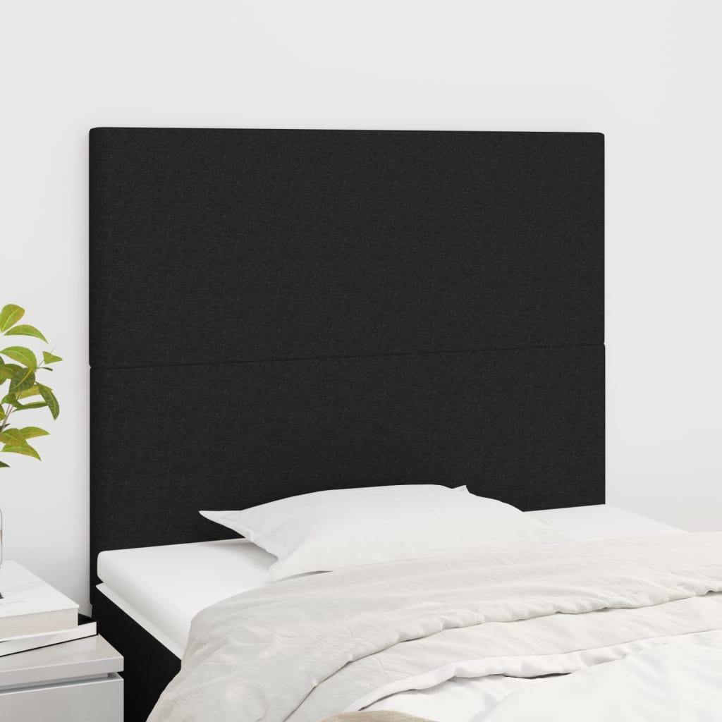 JUNG Vida Kopfteil Schwarz 100 x 5 x 118/128 cm Stoff