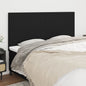 JUNG Vida Kopfteil Schwarz 200 x 5 x 118/128 cm Stoff