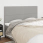 JUNG Vida Kopfteil Hellgrau 180 x 5 x 118/128 cm Stoff