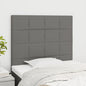 JUNG Vida Kopfteil Dunkelgrau 90 x 5 x 118/128 cm Stoff
