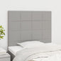 JUNG Vida Kopfteil Hellgrau 100 x 5 x 118/128 cm Stoff