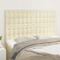 JUNG Vida Kopfteil Creme 144x5x118/128 cm Kunstleder