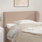 JUNG Vida Kopfteil mit Ohren Cappuccino-Braun 93x23x78/88 cm Kunstleder