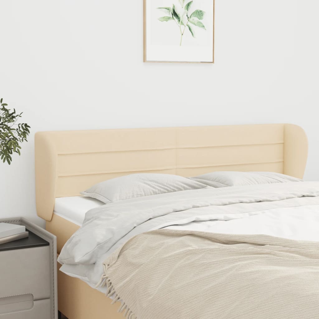 JUNG Vida Kopfteil mit Ohren Creme 147x23x78/88 cm Stoff