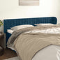 JUNG Vida Kopfteil mit Ohren Dunkelblau 163x23x78/88 cm Samt