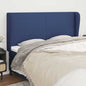 JUNG Vida Kopfteil mit Ohren Blau 203x23x118/128 cm Stoff