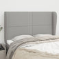 JUNG Vida Kopfteil mit Ohren Hellgrau 147x23x118/128 cm Stoff