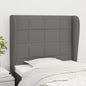 JUNG Vida Kopfteil mit Ohren Dunkelgrau 83x23x118/128 cm Stoff