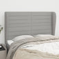 JUNG Vida Kopfteil mit Ohren Hellgrau 147x23x118/128 cm Stoff
