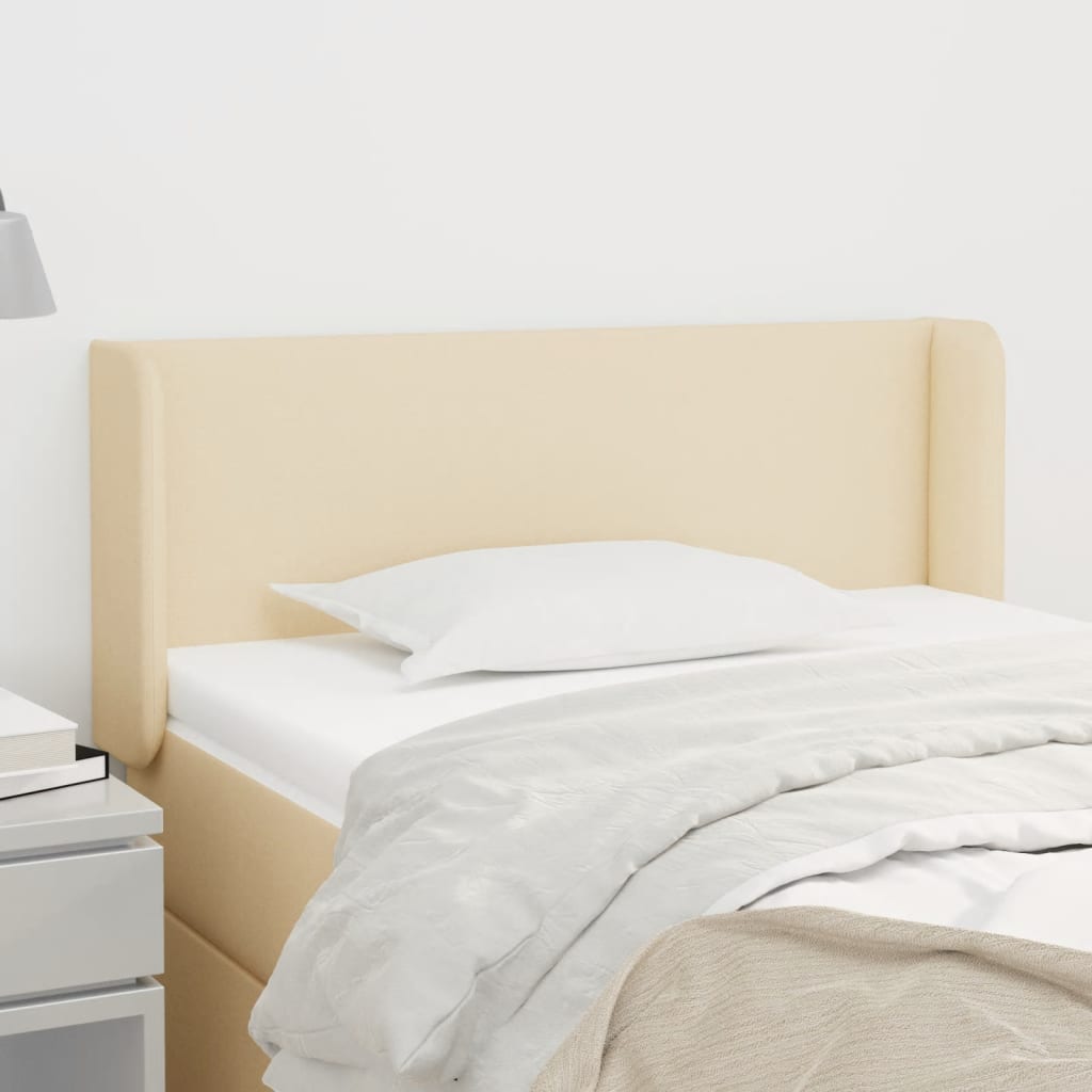 JUNG Vida Kopfteil mit Ohren Creme 103x16x78/88 cm Stoff