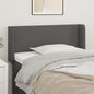 JUNG Vida Kopfteil mit Ohren Grau 103x16x78/88 cm Kunstleder