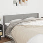 JUNG Vida Kopfteil mit Ohren Hellgrau 183x16x78/88 cm Stoff
