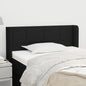 JUNG Vida Kopfteil mit Ohren Schwarz 93x16x78/88 cm Stoff
